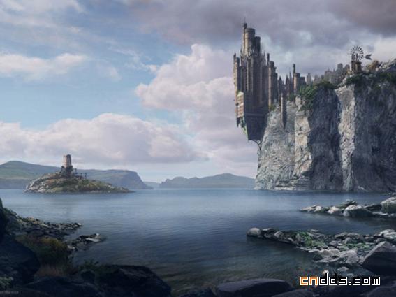 魔幻CG创意游戏城堡场景设计