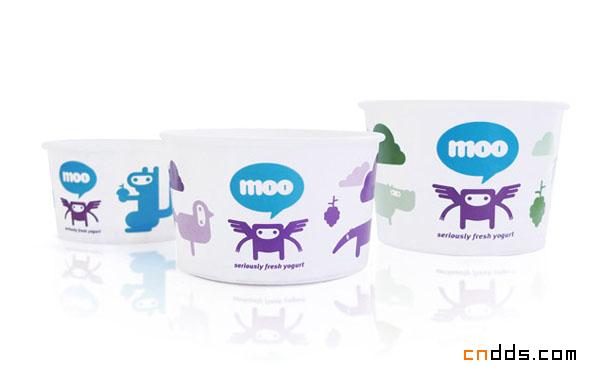 Moo酸奶冰淇淋品牌vi设计欣赏