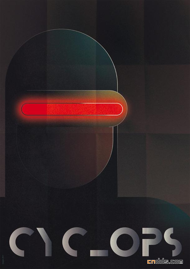 Greg Guillemin装饰艺术风格的超级英雄电影海报