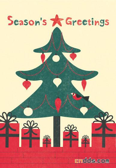 圣诞节插画海报设计