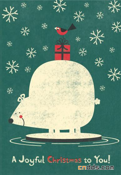 圣诞节插画海报设计