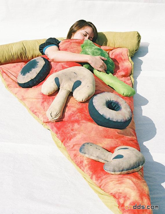 别具一格的Pizza睡袋