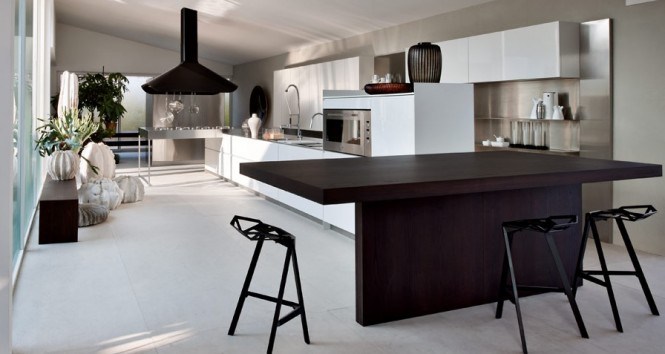 黑白时尚Elmar Cucine现代厨房设计