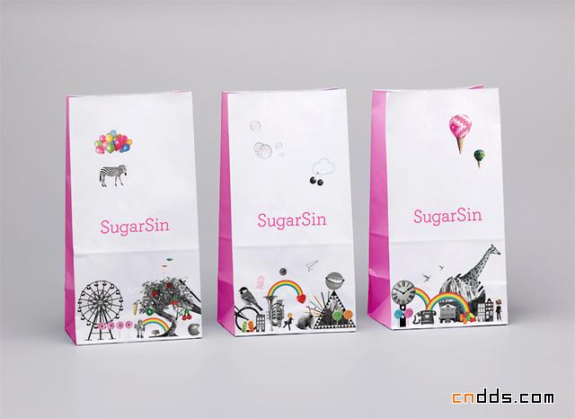 甜蜜棒棒糖-Sugarsin糖果店品牌設(shè)計