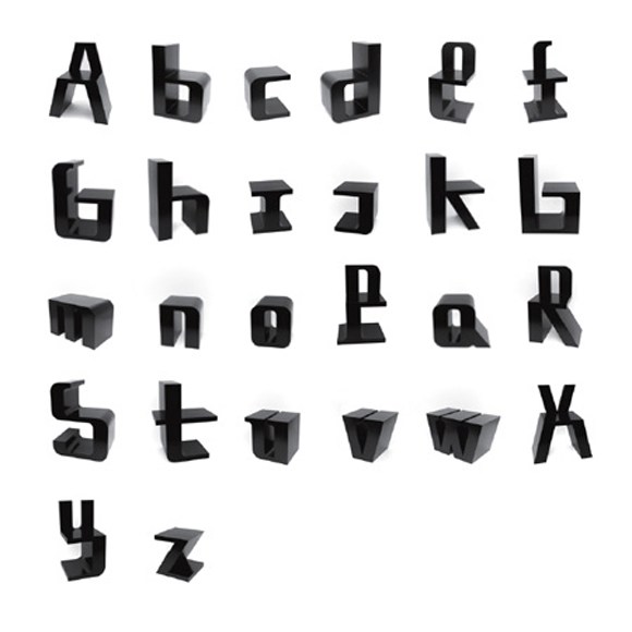 字母也活跃ABCchairs 字母椅
