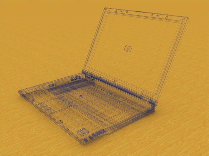 HP8430笔记本建模渲染
