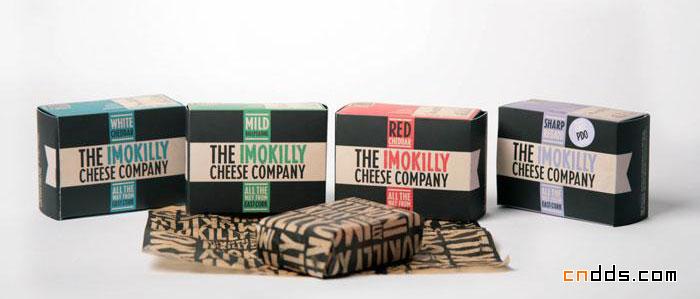 爱尔兰食品公司Imokilly奶酪包装形象
