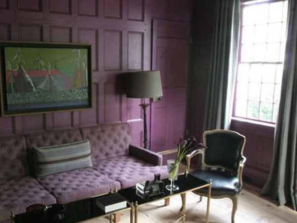 简洁梦幻紫色室内设计欣赏