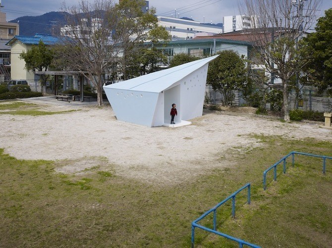 廣島公園的廁所奶酪型創(chuàng)意設(shè)計(jì)