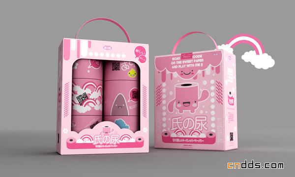 日本Chi Oshikko卫生纸品牌包装设计