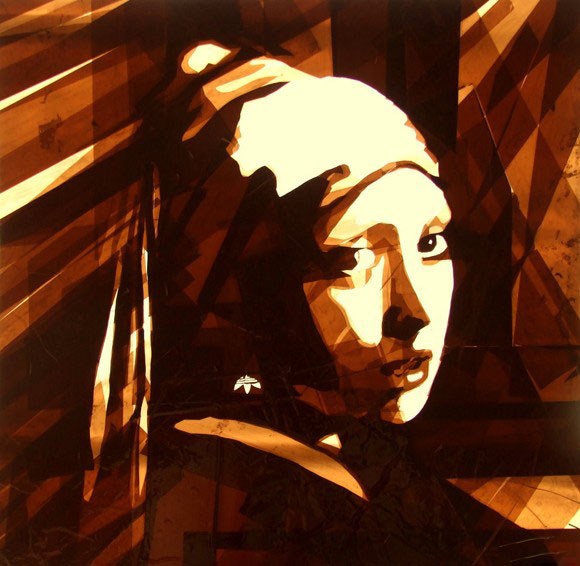艺术家Max Zorn的胶带绘画
