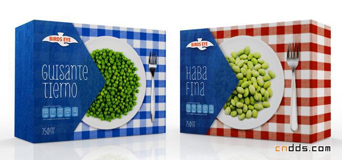 西班牙地域风格的BirdsEye冷冻蔬菜包装