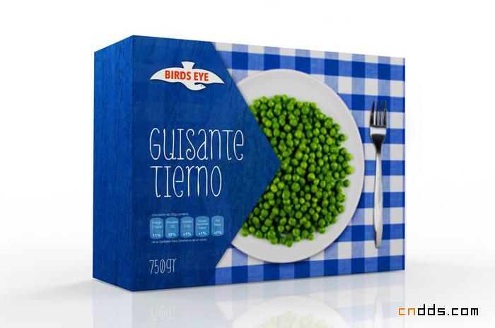 西班牙地域风格的BirdsEye冷冻蔬菜包装