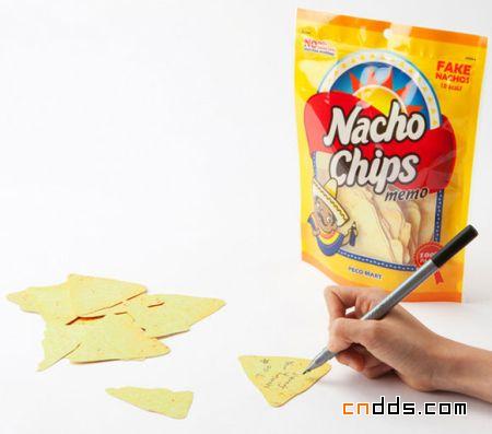 “美味的”薯片便笺纸