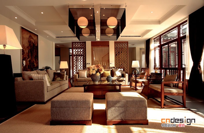 中式豪庭的现代家装