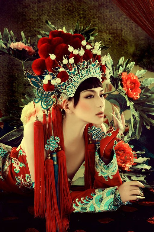 中式的性感夸张的化妆风格欣赏