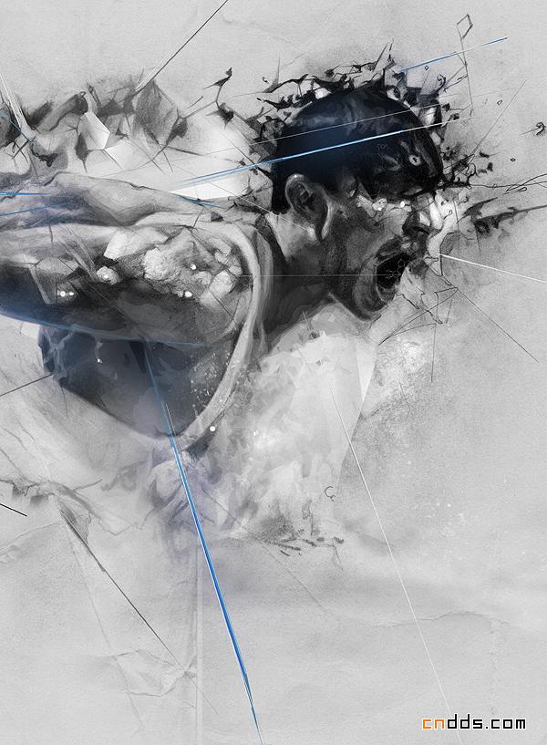 视觉很酷的ALEXIS MARCOU黑白插画欣赏
