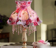  欧式田园风布艺台灯 装点浪漫婚房