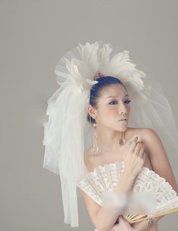 美轮美奂新娘发饰为您展示头发上的“艺术”