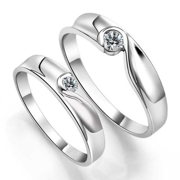 简单爱纯情唯美银饰戒指设计欣赏