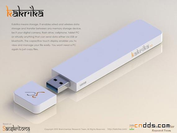 带触摸屏超大USB存储器：Kakrika