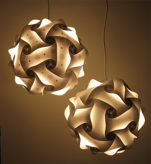 独一无二有自己风格的立体构成类型的灯具设计