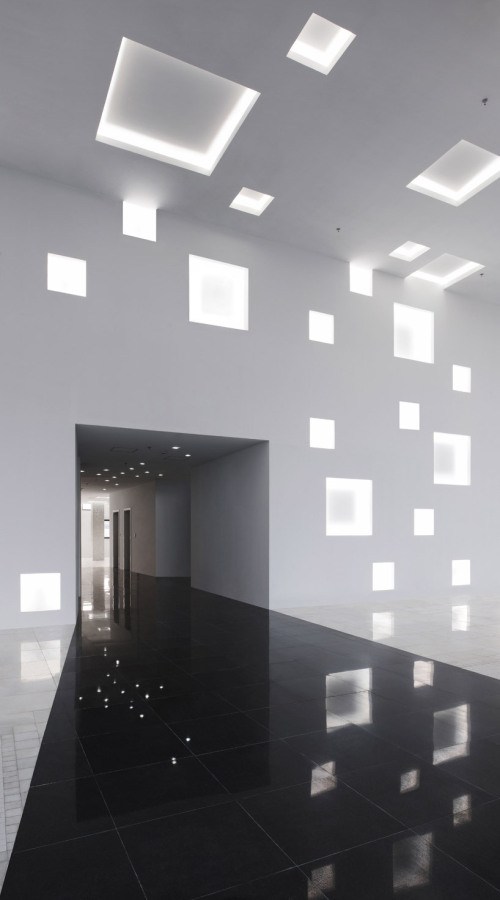 金华立方体纯白色创意室内设计