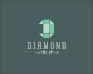 以钻石为设计元素的标识作品
