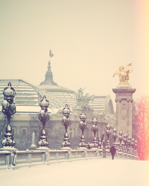 冬季巴黎那种独有迷人的风景