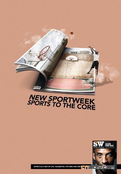 sportweek杂志平面广告
