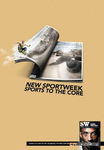 sportweek杂志平面广告