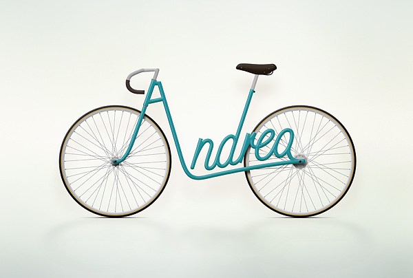 写字的自行车是不是很有创意呢