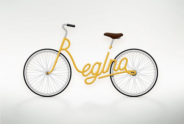 写字的自行车是不是很有创意呢