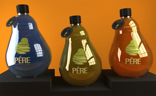 收集：国外创意异形瓶子包装及瓶贴设计16款