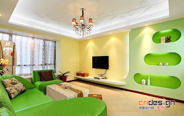 绿色墙纸让家装清新亮丽