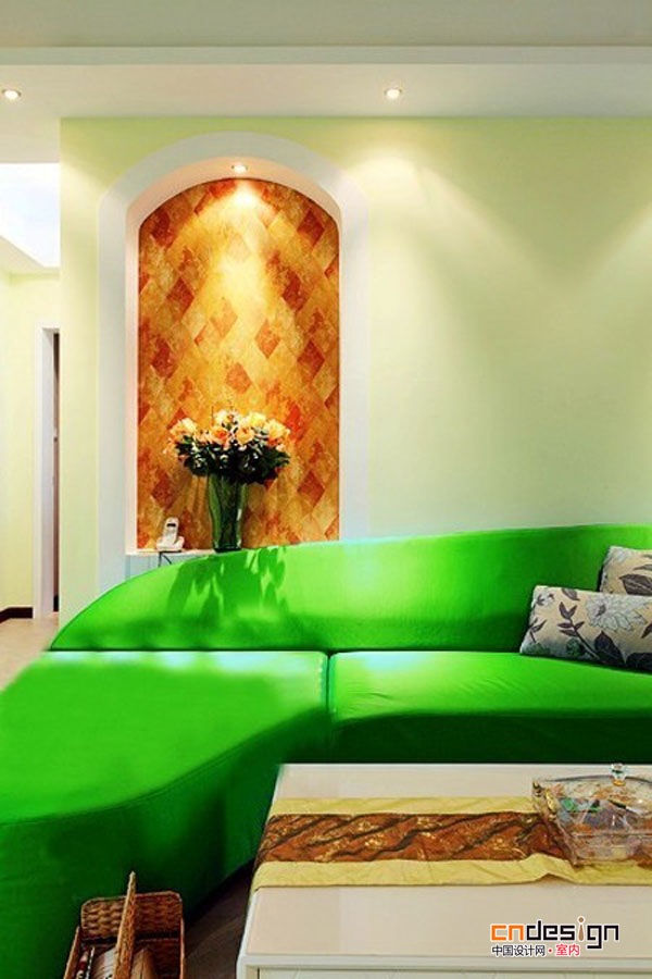 绿色墙纸让家装清新亮丽