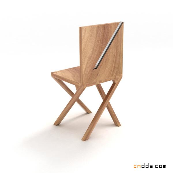 双腿交叉的椅子设计