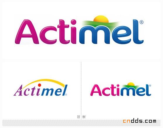 能Actimel益生菌酸奶饮料全新Logo和包装设计