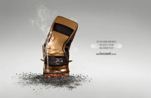 一组国外创意禁烟公益广告分享
