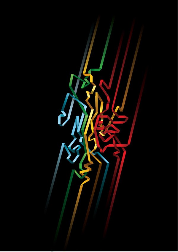 字体与插画的完美结合