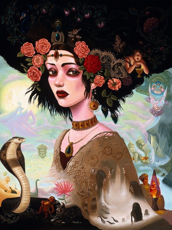 精细的手绘插画
