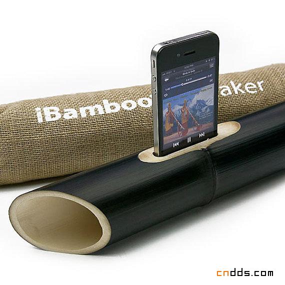 纯天然竹iPhone用喇叭─iBamboo Speaker