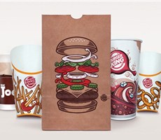 简洁的汉堡王品牌及包装设计欣赏
