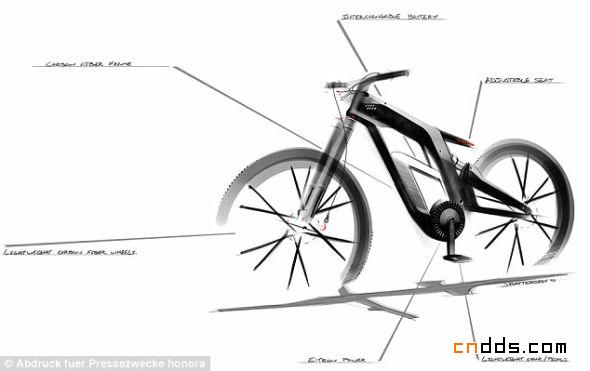奥迪打造概念电动自行车