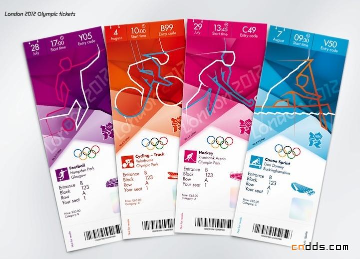 伦敦奥运会比赛门票设计
