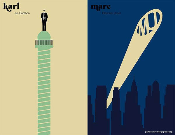 巴黎与纽约—设计师Vahram Muratyan平面系列作品