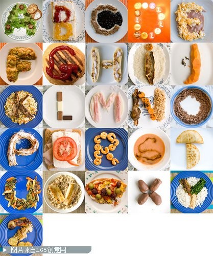 创意字母大餐