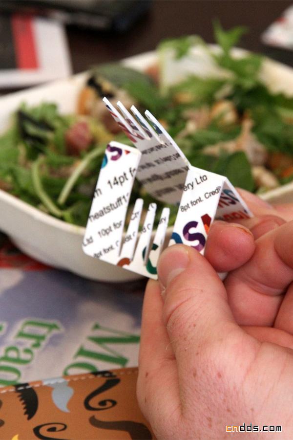 卡片式叉子创意设计