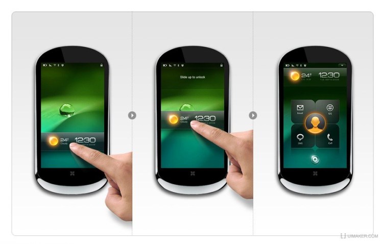 國外設計師作品聯想樂phone  ui