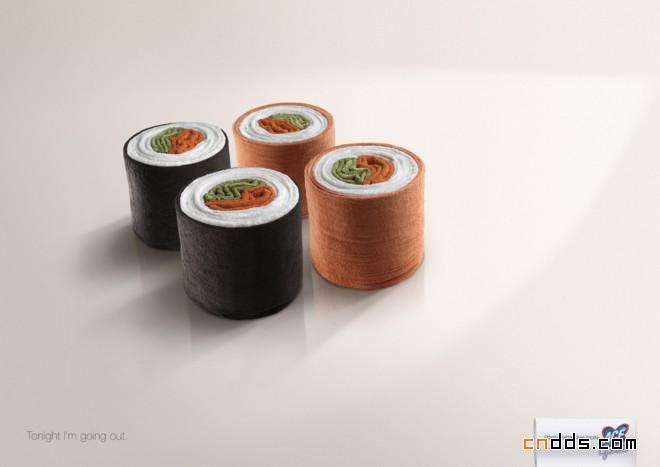 广告设计欣赏之寿司